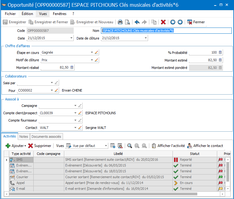 screenshot of EBP CRM Pro